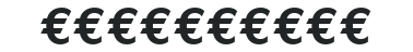 EuroMono-Bold numbers preview