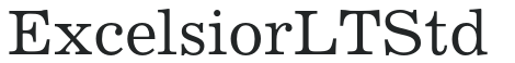 ExcelsiorLTStd letters preview