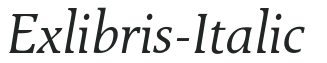 Exlibris-Italic preview
