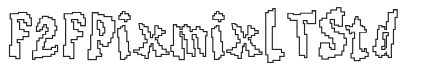 F2FPixmix LT Std letters preview