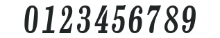 FC数字書体13 numbers preview