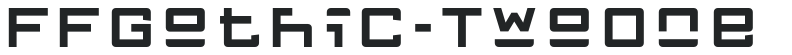 FFGothic-TwoOne letters preview