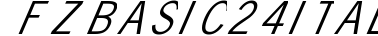 FZ BASIC 24 ITALIC preview