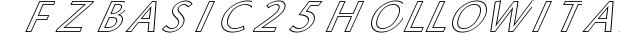 FZ BASIC 25 HOLLOW ITALIC preview