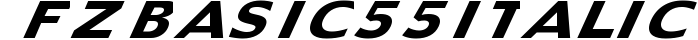 FZ BASIC 55 ITALIC preview