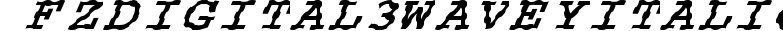 FZ DIGITAL 3 WAVEY ITALIC preview