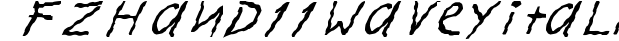 FZ HAND 11 WAVEY ITALIC preview