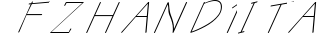 FZ HAND 1 ITALIC preview