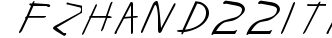 FZ HAND 22 ITALIC preview