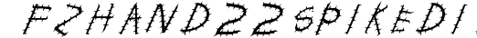 FZ HAND 22 SPIKED ITALIC  preview