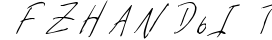 FZ HAND 6 ITALIC preview