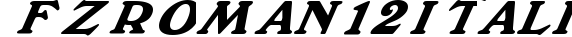 FZ ROMAN 12 ITALIC preview