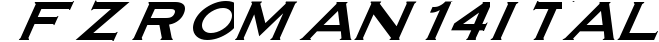 FZ ROMAN 14 ITALIC preview