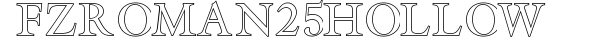 FZ ROMAN 25 HOLLOW preview