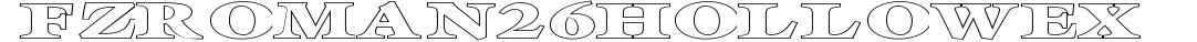 FZ ROMAN 26 HOLLOW EX preview