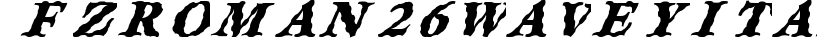 FZ ROMAN 26 WAVEY ITALIC preview