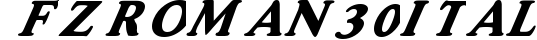 FZ ROMAN 30 ITALIC preview