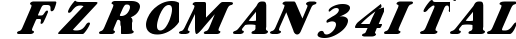 FZ ROMAN 34 ITALIC preview