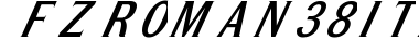 FZ ROMAN 38 ITALIC preview