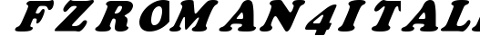 FZ ROMAN 4 ITALIC preview