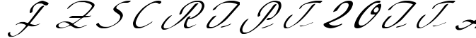 FZ SCRIPT 20 ITALIC preview