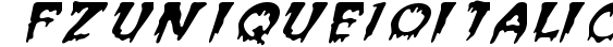 FZ UNIQUE 10 ITALIC preview