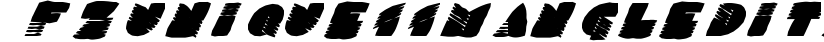 FZ UNIQUE 11 MANGLED ITALIC preview