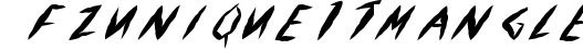 FZ UNIQUE 17 MANGLED ITALIC preview