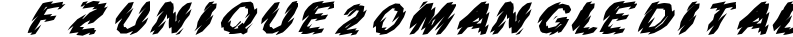 FZ UNIQUE 20 MANGLED ITALIC preview