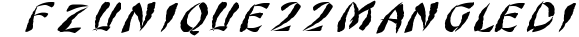 FZ UNIQUE 22 MANGLED ITALIC preview