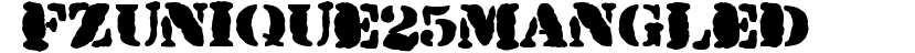 FZ UNIQUE 25 MANGLED preview