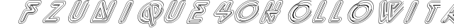 FZ UNIQUE 40 HOLLOW ITALIC preview