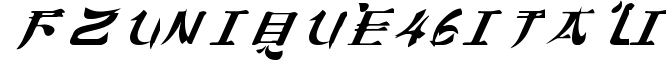 FZ UNIQUE 46 ITALIC preview