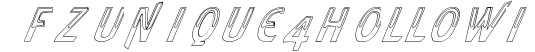 FZ UNIQUE 4 HOLLOW ITALIC preview