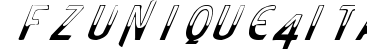 FZ UNIQUE 4 ITALIC preview