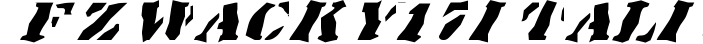 FZ WACKY 17 ITALIC preview