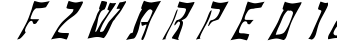 FZ WARPED 18 ITALIC preview