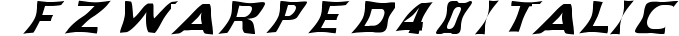 FZ WARPED 40 ITALIC preview