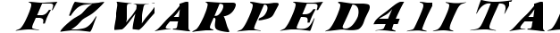 FZ WARPED 41 ITALIC preview