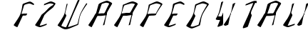 FZ WARPED 4 ITALIC preview