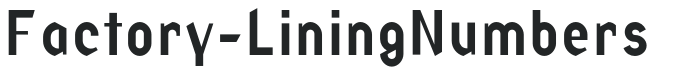 Factory-LiningNumbers preview