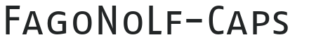 FagoNoLf-Caps letters preview