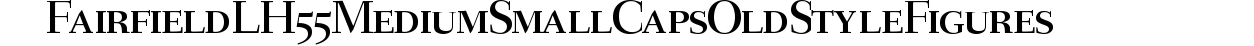 Fairfield LH 55 Medium Small Caps & Old Style Figures preview