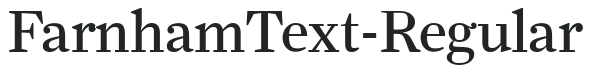 FarnhamText-Regular letters preview