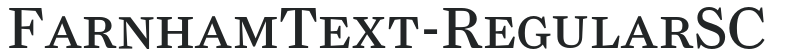 FarnhamText-RegularSC letters preview