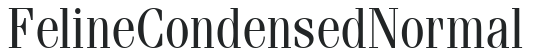 Feline Condensed Normal letters preview