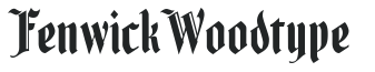Fenwick Woodtype preview