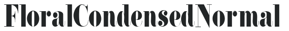 Floral Condensed Normal preview