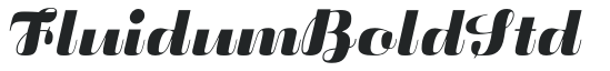 FluidumBoldStd letters preview