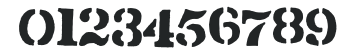 Flyerfonts-Crucified numbers preview